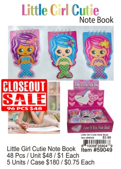 Litter Girl Cutie Note Book